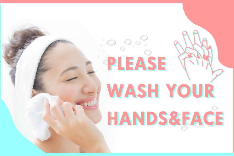 こまめな手洗い・洗顔でウイルス感染予防を！